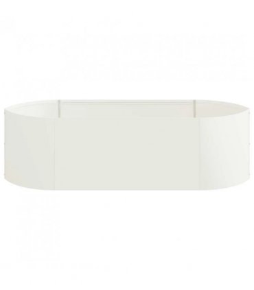 vidaXL Raised Garden Bed White 140 x 40x 40 cm Steel