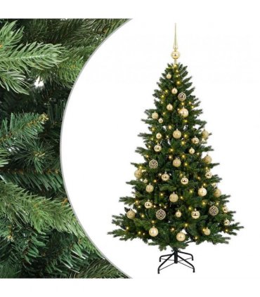 vidaXL Artificial Christmas Tree with Bauble 150 cm 150 LEDs