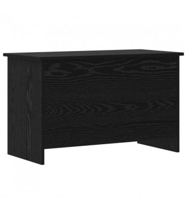 vidaXL Storage Chest Black Oak 80 x 40 x 50 cm Engineered Wood