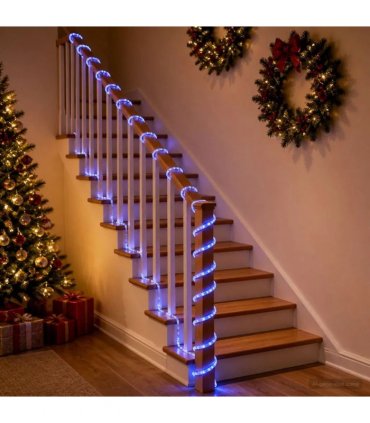 vidaXL Christmas LED Rope Light 480 LEDs Blue 20 m