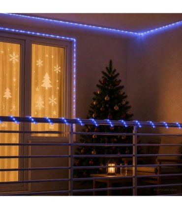 vidaXL Christmas LED Rope Light 480 LEDs Blue 20 m