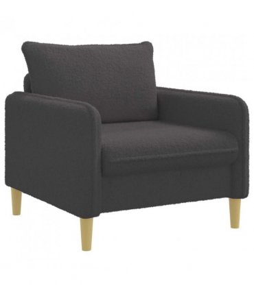 vidaXL XL Armchair Dark Grey Bouclé