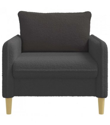 vidaXL XL Armchair Dark Grey Bouclé