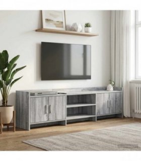 vidaXL TV Cabinet 168 x 33 x 47 cm Grey Sonoma Engineered Wood