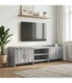 vidaXL TV Cabinet 168 x 33 x 47 cm Grey Sonoma Engineered Wood
