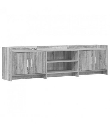 vidaXL TV Cabinet 168 x 33 x 47 cm Grey Sonoma Engineered Wood