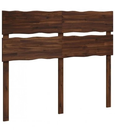 vidaXL Live Edge Headboard ROSTOCK Dark Brown 135 cm Solid Acacia Wood