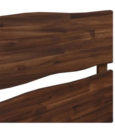 vidaXL Live Edge Headboard ROSTOCK Dark Brown 135 cm Solid Acacia Wood