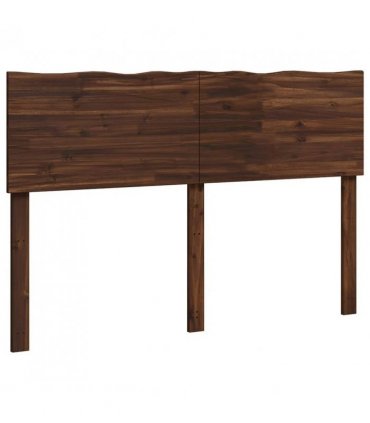 vidaXL Live Edge Headboard ROSTOCK Dark Brown 150 cm Solid Acacia Wood