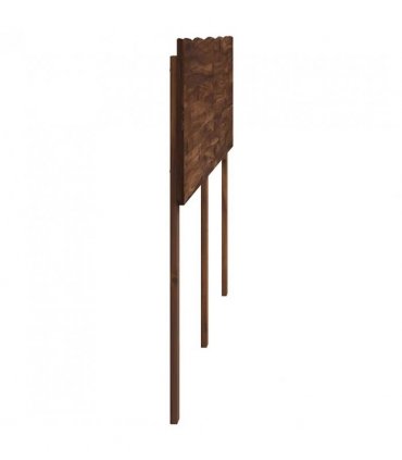 vidaXL Live Edge Headboard ROSTOCK Dark Brown 150 cm Solid Acacia Wood