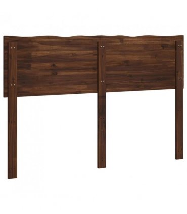 vidaXL Live Edge Headboard ROSTOCK Dark Brown 150 cm Solid Acacia Wood