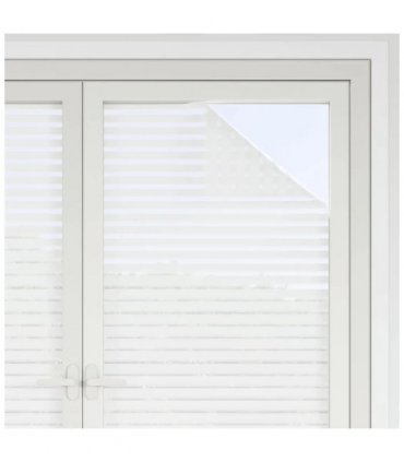 vidaXL Window Films 2 pcs Frosted Stripes Pattern PVC