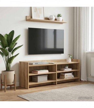 vidaXL TV Cabinet 135 x 33 x 47 cm Artisan Oak Engineered Wood