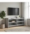 vidaXL TV Cabinet 100 x 33 x 47 cm Grey Sonoma Engineered Wood