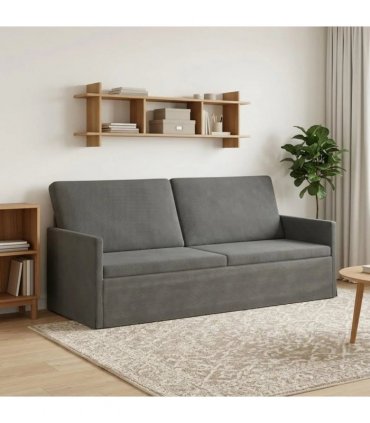 vidaXL 3 Seater Sofa Dark Grey 190 x 81 x 82 cm Corduroy Fabric