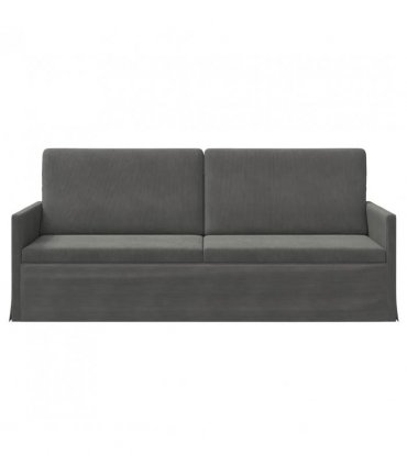 vidaXL 3 Seater Sofa Dark Grey 190 x 81 x 82 cm Corduroy Fabric
