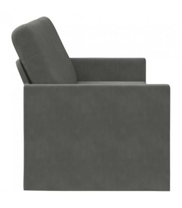 vidaXL 3 Seater Sofa Dark Grey 190 x 81 x 82 cm Corduroy Fabric