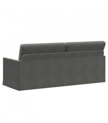 vidaXL 3 Seater Sofa Dark Grey 190 x 81 x 82 cm Corduroy Fabric