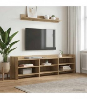 vidaXL TV Cabinet 168 x 33 x 47 cm Artisan Oak Engineered Wood