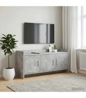 vidaXL TV Cabinet 102 x 33 x 47 cm Concrete Grey Engineered Wood