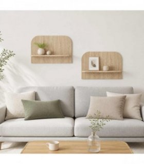 vidaXL Wall Shelf 2 pcs Sonoma Oak 60 x 13.5 x 37.5 cm Engineered Wood
