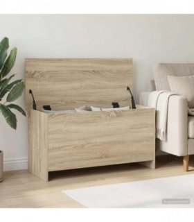 vidaXL Storage Chest Sonoma Oak 100 x 40 x 50 cm Engineered Wood