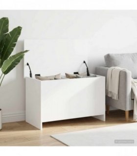 vidaXL Storage Chest White 80 x 40 x 50 cm Engineered Wood