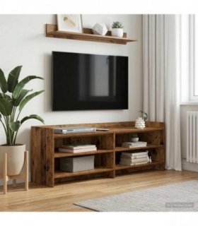 vidaXL TV Cabinet 130 x 33 x 47 cm Old Wood