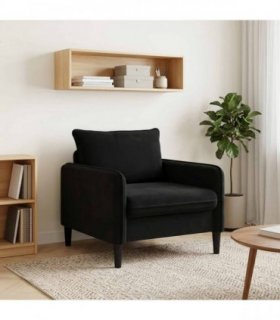 vidaXL XL Armchair Black Velvet