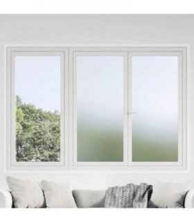 vidaXL Window Films Frosted Grey PVC