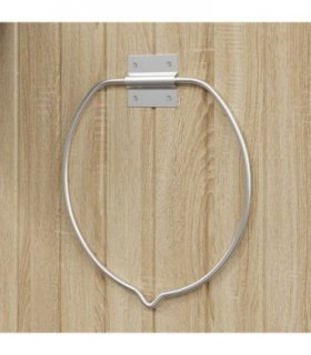 vidaXL Bucket Holder Wall Mounted Silver Steel