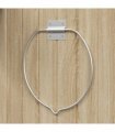 vidaXL Bucket Holder Wall Mounted Silver Steel