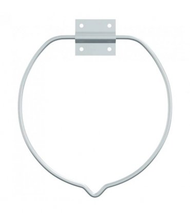 vidaXL Bucket Holder Wall Mounted Silver Steel