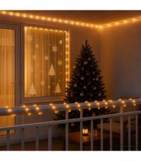 vidaXL Christmas LED Rope Light 480 LEDs Yellow 20 m