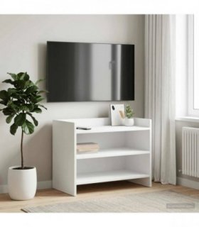 vidaXL TV Cabinet 60 x 33 x 47 cm White Engineered Wood