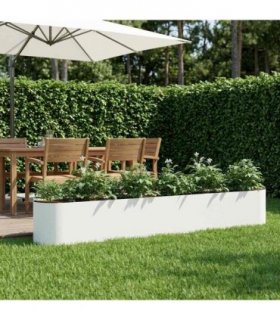 vidaXL Raised Garden Bed White 280 x 40x 40 cm