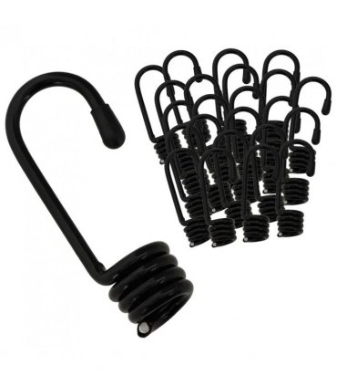 vidaXL Hooks 100 pcs Black 10 mm x 5 cm Steel
