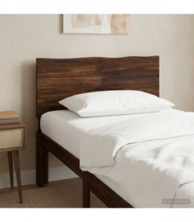 vidaXL Live Edge Headboard ROSTOCK Dark Brown 90 cm Solid Acacia Wood