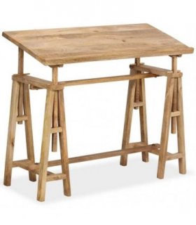 244948 vidaXL Drafting Table Solid Mango Wood 116x50x76 cm