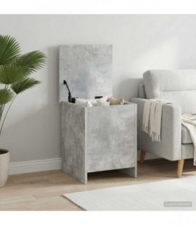 vidaXL Storage Chest Concrete Grey 40 x 40.5 x 50 cm Engineered Wood