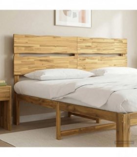 vidaXL Live Edge Headboard ROSTOCK Whitewash 180 cm Solid Acacia Wood