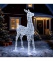 vidaXL Christmas LED Reindeer Motif Light LOVIISA 900 LEDs Cold White