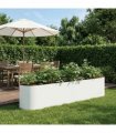 vidaXL Raised Garden Bed White 200 x 40x 40 cm