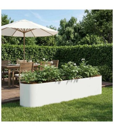 vidaXL Raised Garden Bed White 200 x 40x 40 cm