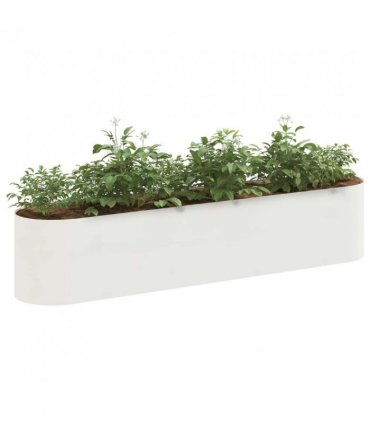 vidaXL Raised Garden Bed White 200 x 40x 40 cm