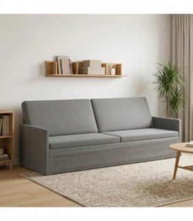 vidaXL 3 Seater Sofa Dark Grey 220 x 81 x 82 cm Velvet