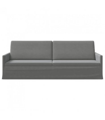 vidaXL 3 Seater Sofa Dark Grey 220 x 81 x 82 cm Velvet