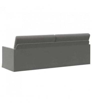 vidaXL 3 Seater Sofa Dark Grey 220 x 81 x 82 cm Velvet