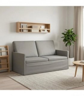 vidaXL 2 Seater Sofa Light Grey 150 x 81 x 82 cm Velvet