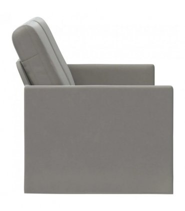 vidaXL 2 Seater Sofa Light Grey 150 x 81 x 82 cm Velvet